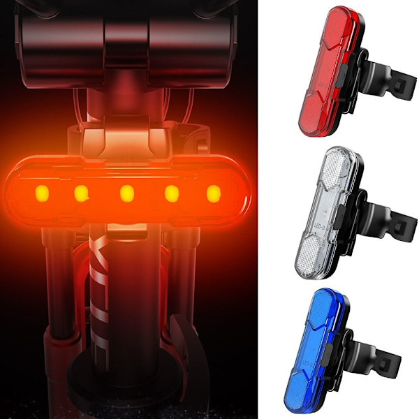 Cykelljus Cykelbakljus RÖD Red