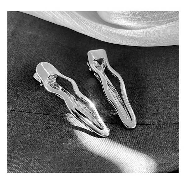 3 ST. Wave Barrettes Duckbill Clip ARC CURVE CLIP ARC CURVE CLIP Arc curve clip