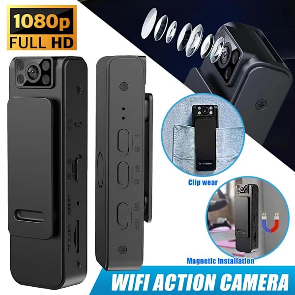 Støjreduktionskamera Night Vision Recorder UDEN WIFI Without WIFI