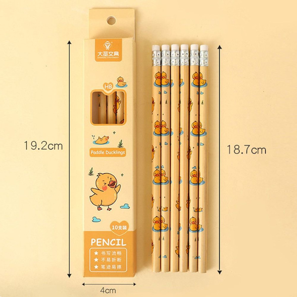 10 Stk HB Blyant Skriveblyant KANIN KANIN Rabbit