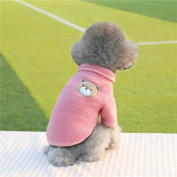 Fleece Pet Cat Dog Pusero Talvipusero PINK M pink M