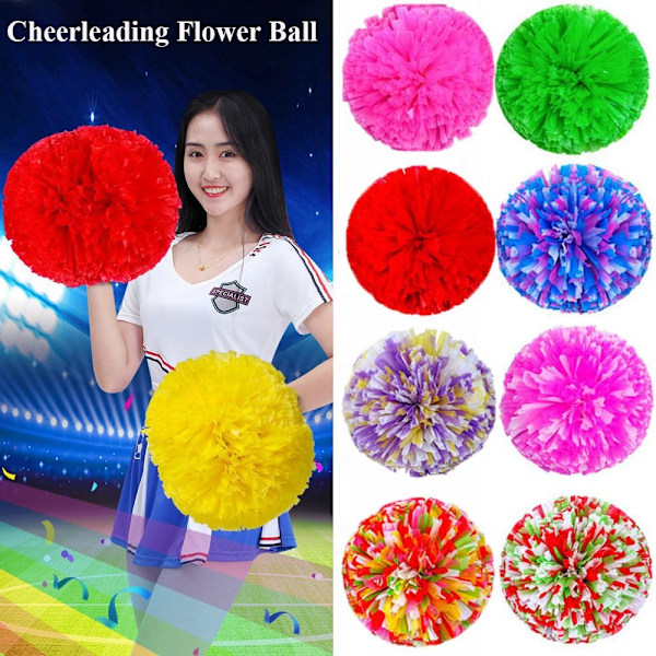 Cheerleader-pomponit Cheerleader Cheeering Ball KELTAINEN Yellow