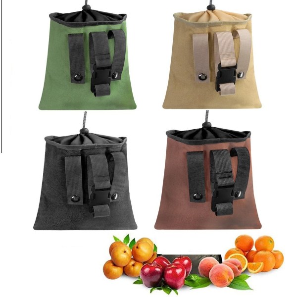 Foderpåse för utomhusbruk Fruktplockningspåse ARMY GREEN Army Green