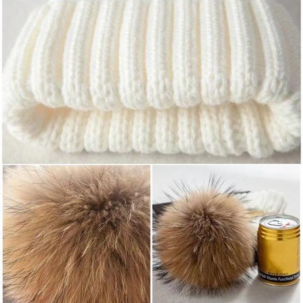 Forældre-barn Strikket Hue Vinterhue BEIGE VOKSEN VOKSEN beige adult-adult