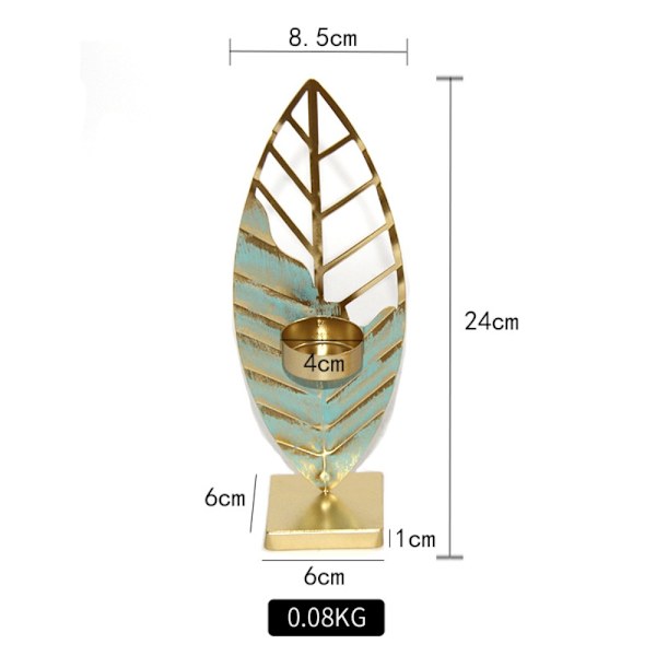 Blue Leaf Ljusstake Ljusstake E E E