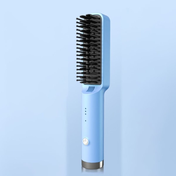 Glat krøllebørste Hår Hot Comb BLÅ US US blue US-US