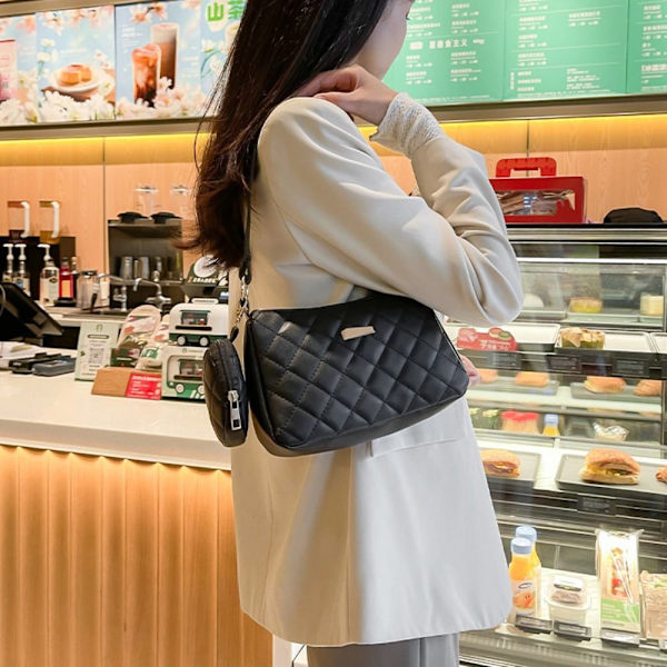 Taske med Pouch Underarm Taske SORT black