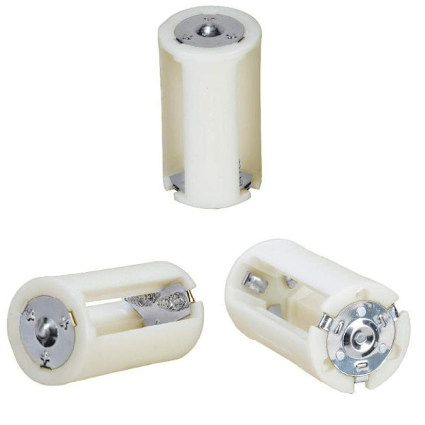 5PCS 3x AA till D storlek Cell Batteriomvandlare Switcher Adapter