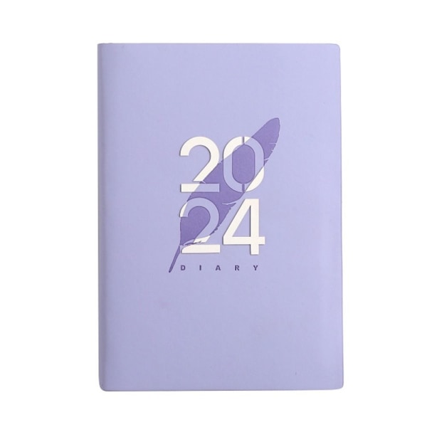 2024 Agenda Bok Dagbok Veckoplanerare LILA ENGELSKA ENGELSKA Purple English-English