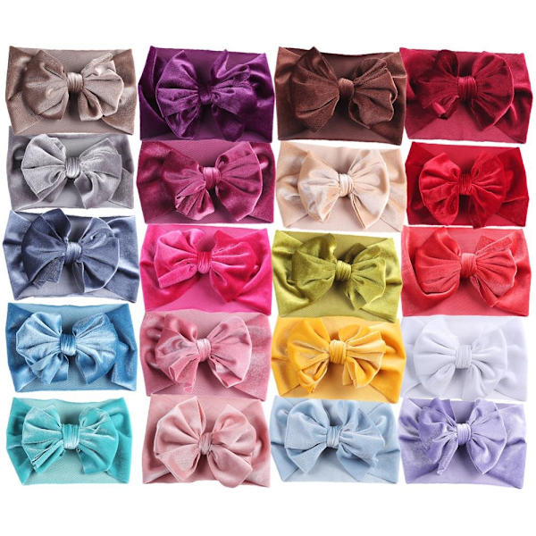 Velvet Baby Bow -hiusnauha Newborn Winter -hiusnauhat PUNAINEN Red