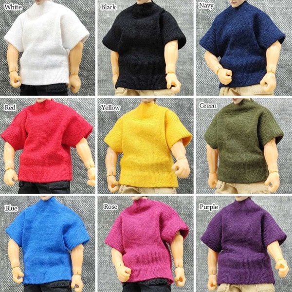 1/6 Miniatyrkläder Soldat Casual T-shirt GRÖN Green