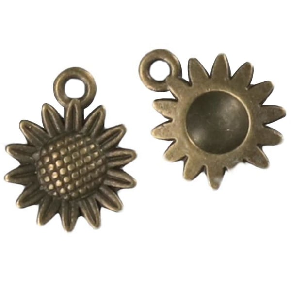 Sunflower Charms Riipukset Vintage Flower Riipukset Auringonkukkahelmi