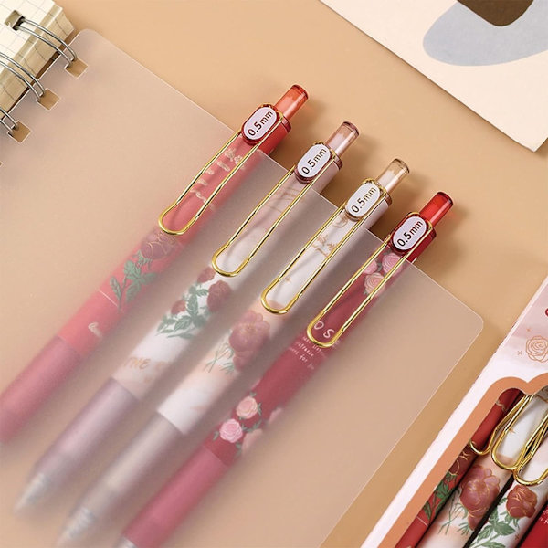 Gel Ink Penne Flower Retractable Penne 4 Stk