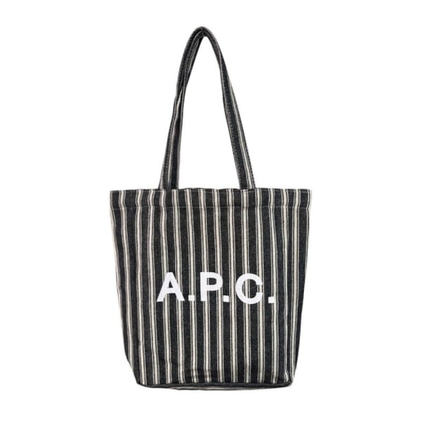 Letter Canvas Tote Dame Håndtasker SORT Black