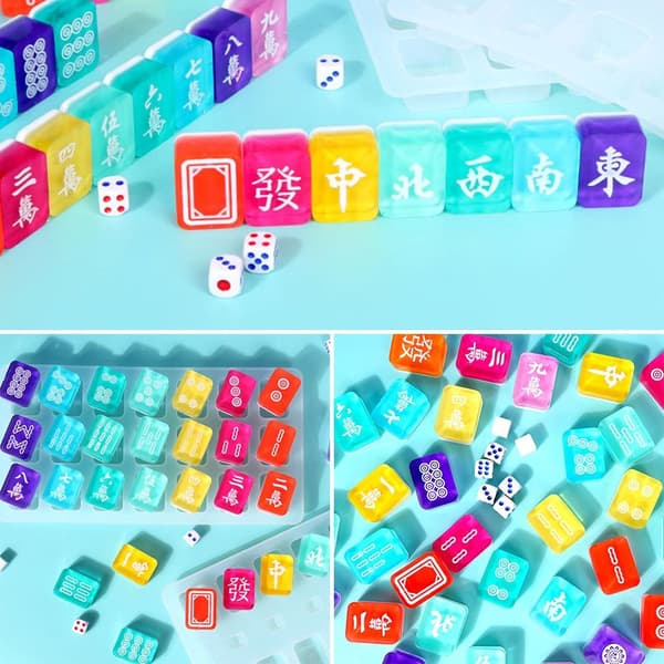 Mahjong Silikoneform Harpiksform B B B