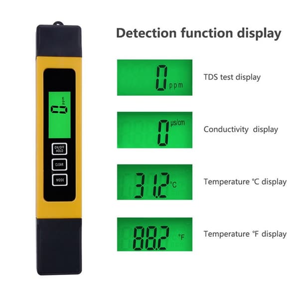 TDS Meter Pen Vannkvalitetstester Vannhardhetstestere