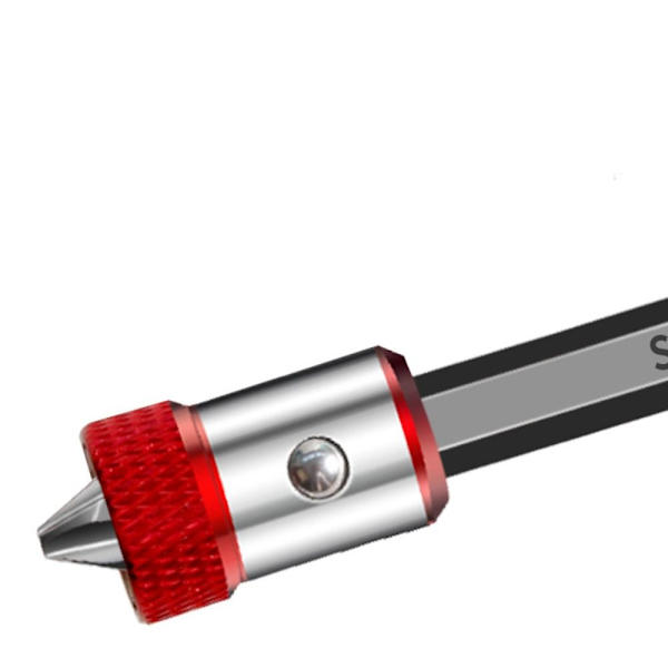 5 stk Skrutrekker Magnetisk Ring Skrutrekker Bit RØD red