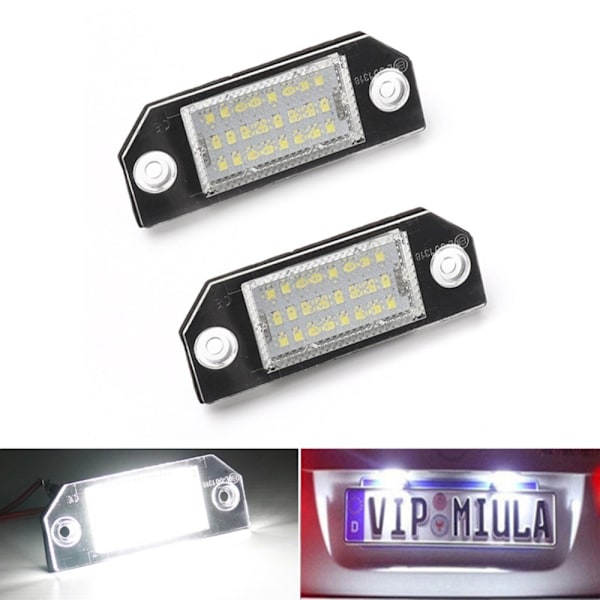 Nummerskylt Light Drl Daylight SVART 2ST 2ST Black 2Pcs-2Pcs