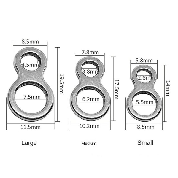 20/30 stk. Fiskelokkestik Fiskeri Solid Ring L20STK 20STK L20pcs