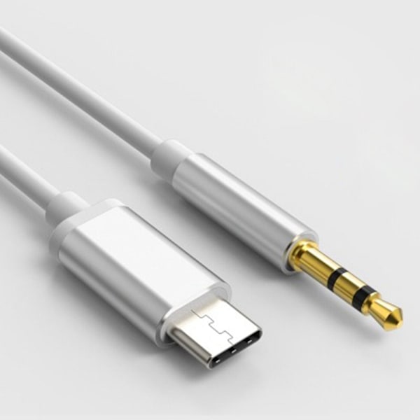 3 Stk Flettet Audio Kabel Højttaler Tilslutningskabel SØLV Silver