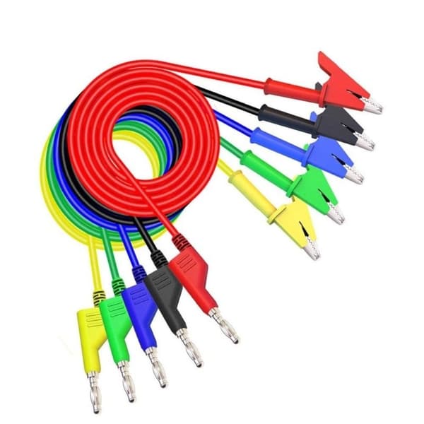 5 STK testsonde multimeter testledninger Kabel strømtestlinje