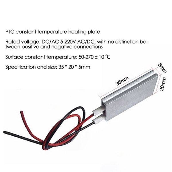 Celsius PTC-varmere Varmeelement 24V/70C/2-6W 24V/70C/2-6W 24V/70C/2-6W