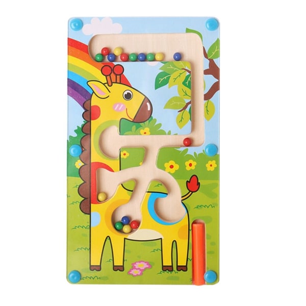 Magnetisk labyrint legetøj til børn Montessori-legetøj HJØRT deer