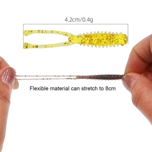 30 stk/parti Big Fishing Worm Agn Blødt plastik lokke E E E