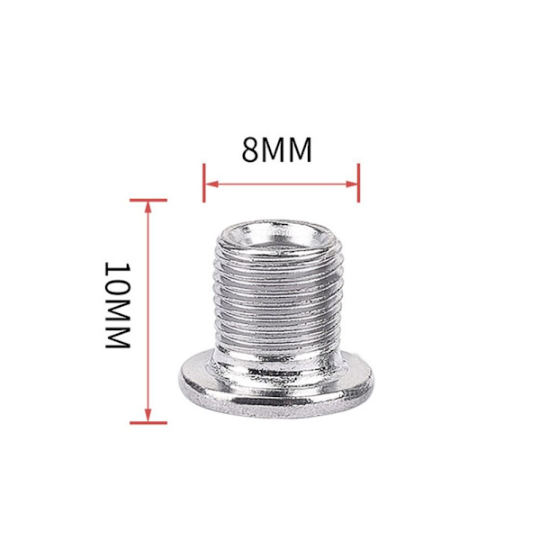 4stk Kædehjulsskruer Kædekring Hjulbolt SØLV ENKELSKIVE Silver Single Disk Nail-Single Disk Nail