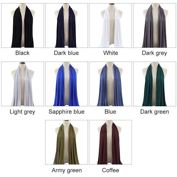Muslimsk huvudduksjal MÖRKGRÖN Dark green