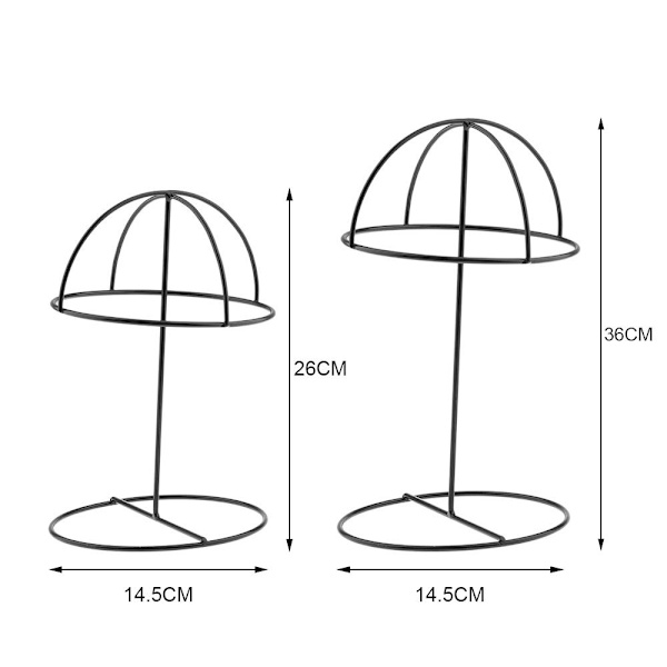 Hat Display Rack Cap Bracket SORT L black L