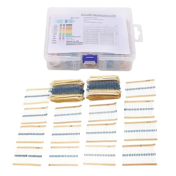 2600 stk Resistor Kit Resistors Sortiment Kit Metallfilm