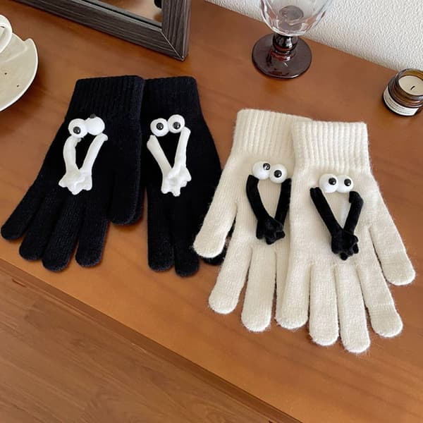 Hand in Hand Handsker Strik Handsker HVID white