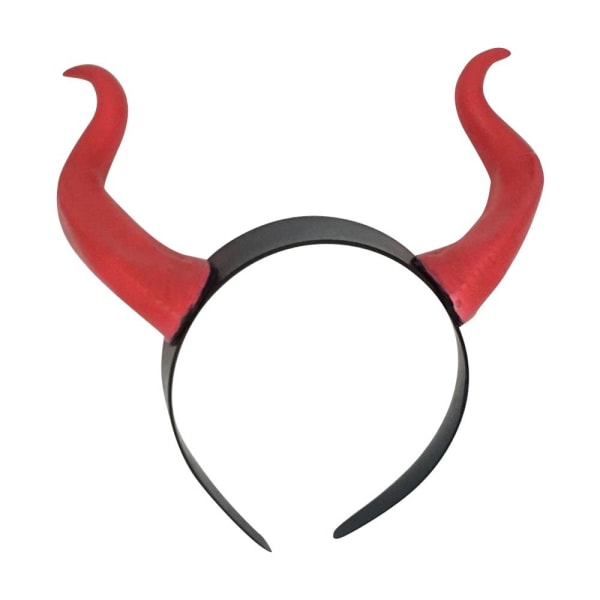 Demon Horns Headpiece RØD red