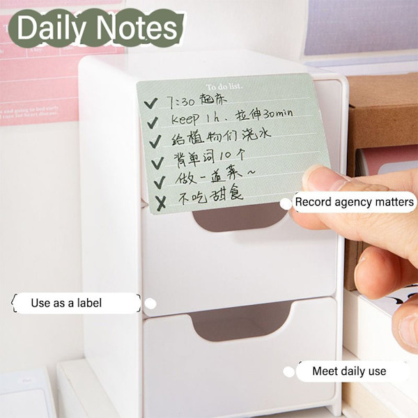 256 st/låda Memo Pad Study Sticky Note 01-GRADIENT PINK 01-Gradient Pink