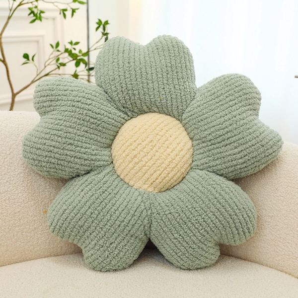 Pink Daisy Pillow Throw Tyyny SININEN Blue
