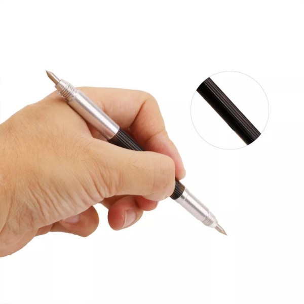 8 stycken Scribing Penspets Scriber Keramik Glasgravyr