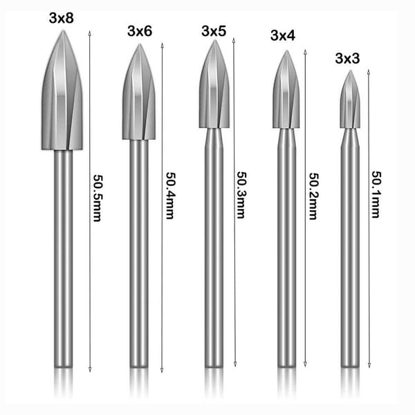 Tregravering Drill Bit Trebearbeiding Drilling Carving Gravering