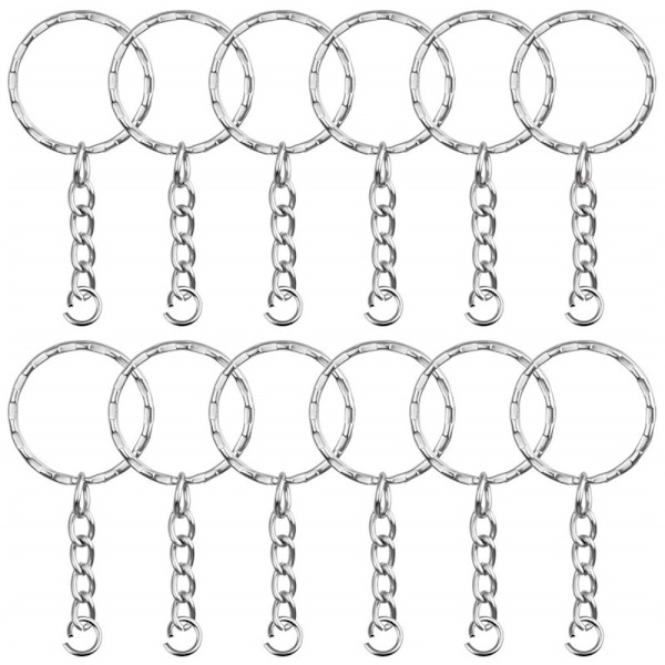 50 Stk Nøglering Nøglering Split Ringe Nøglering GLAD STIL GLAD Smooth Style