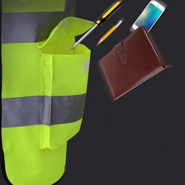 Sikkerhetsjakke med refleksstriper 3 3 3