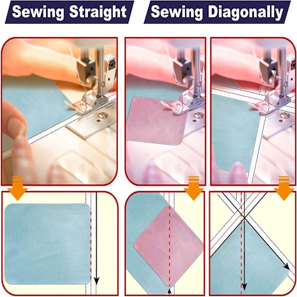 Diagonal sømbånd Syning Rippingstape 6STK 6STK 6pcs