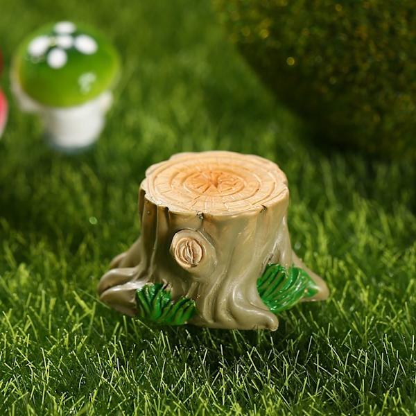 6 Stk Træstub Ornament Mos Micro Landscape 6 6 6