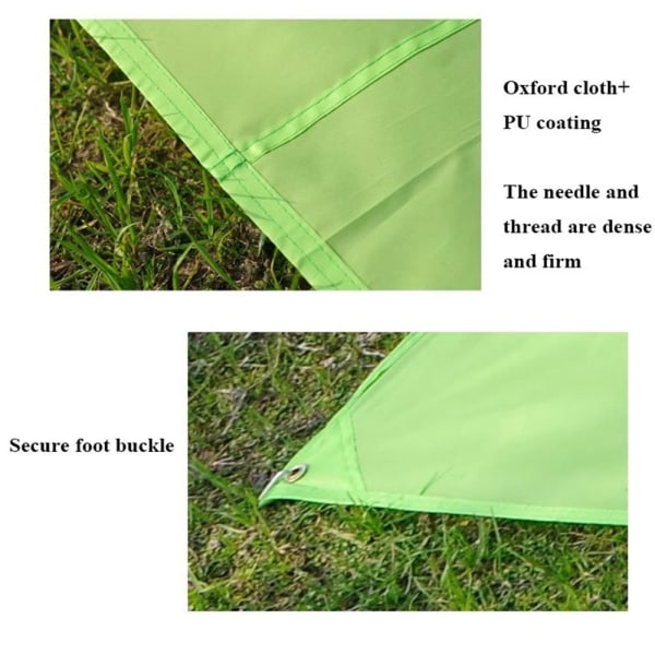 Tältgolv Tarp Picknickmatta ARMY GRÖN 210X200CM Army Green 210x200cm