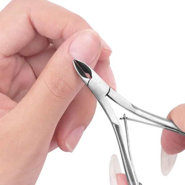 Cuticle Nail Nipper Clipper Nail Art Manikyr SØLV Silver