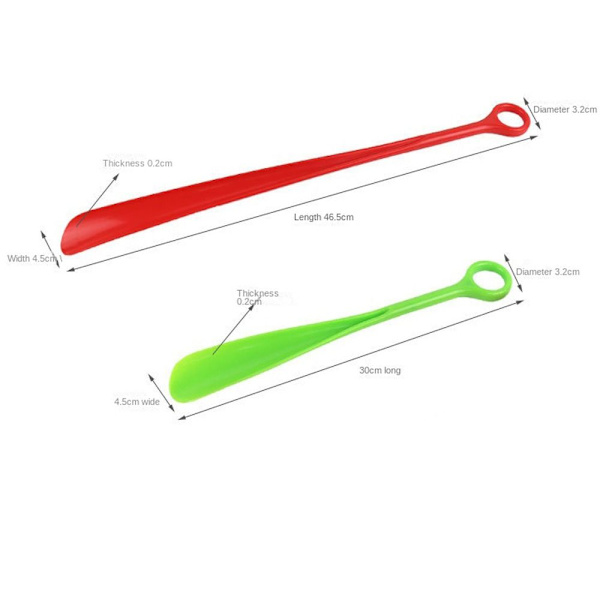 2kpl Shoe Horn Shoehorn Lifter PUNAINEN 30cm red 30cm