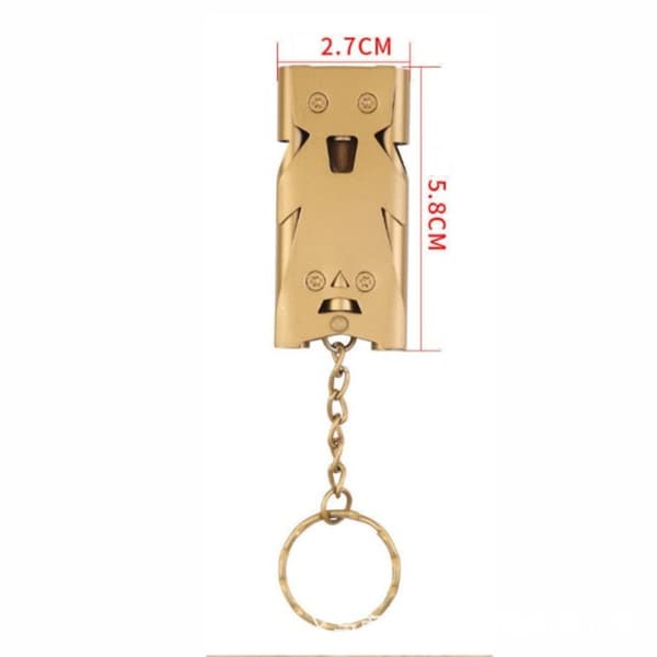 Double Pipe Whistle High Decibel SORT black