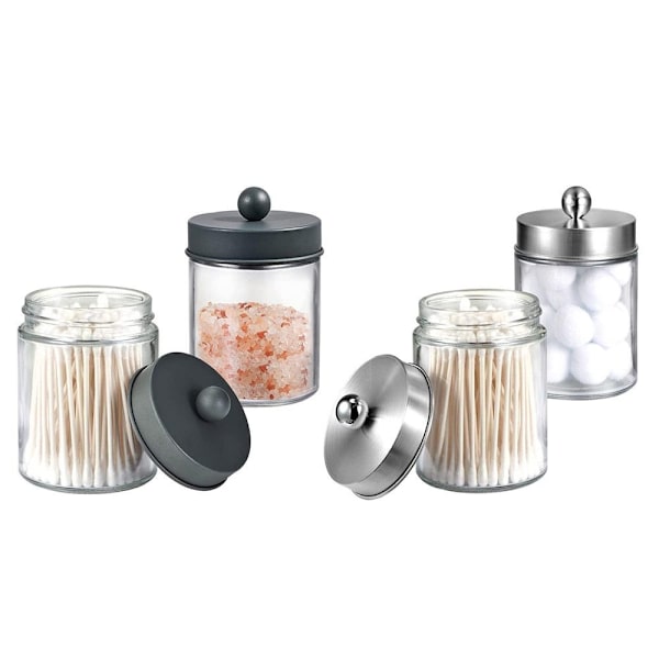 Apotheker Krukker Badeværelse Opbevaring Organizer SØLV Silver