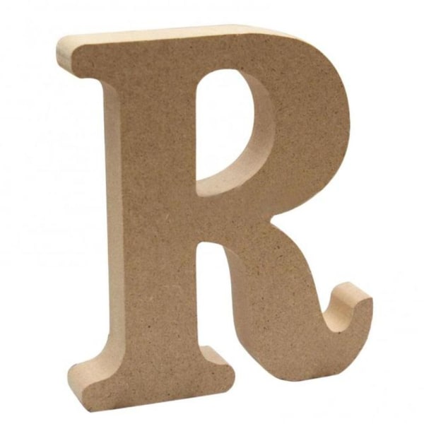Alfabetdekor i tre MDF-form Alfabetdekorasjon R R R