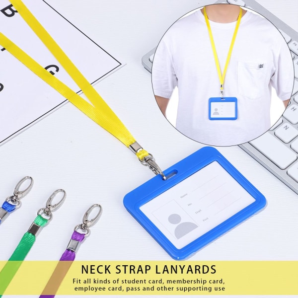 1 stk. Halsrem Lanyard ID-kortholder GRÅ Grey