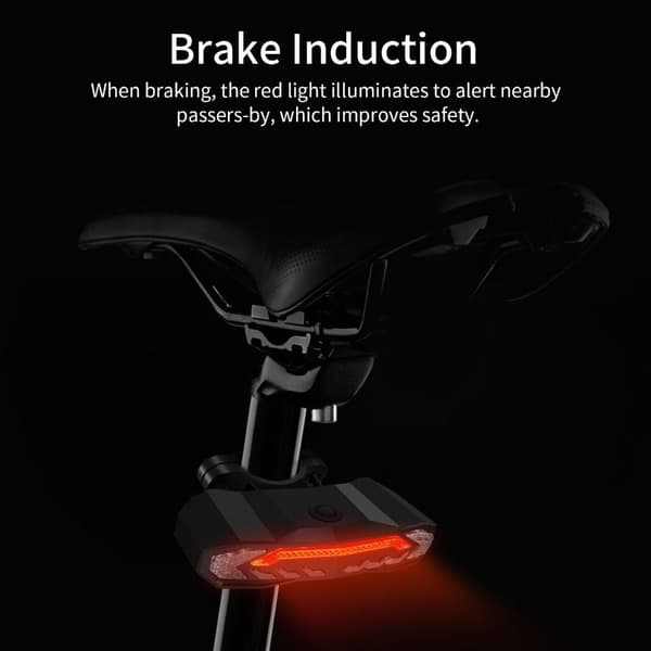 Sykkelbaklys Intelligent Sensing Bremselys Blinklys